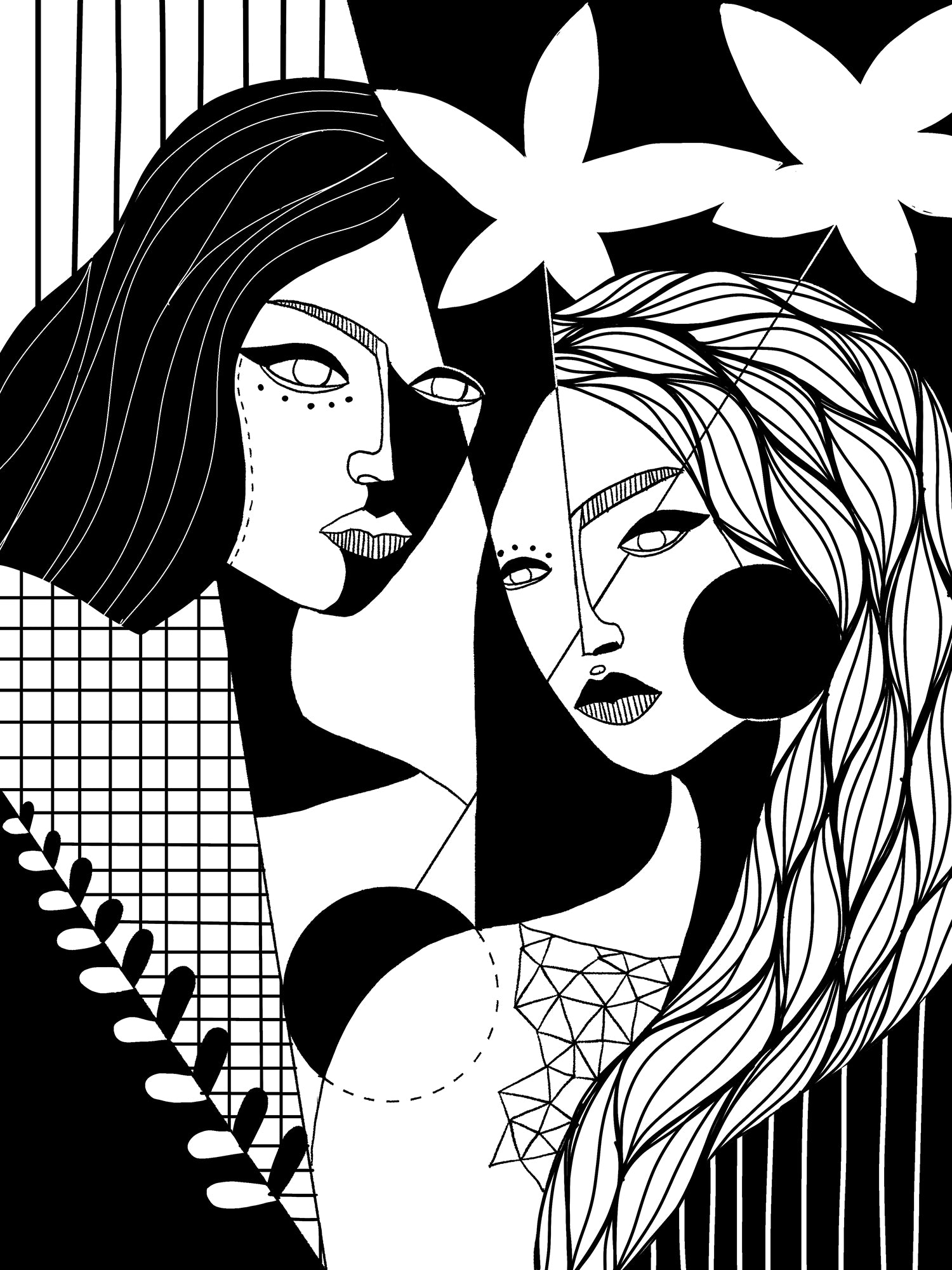 Geometry of Sisterhood | Siebdruck