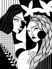 Geometry of Sisterhood | Siebdruck